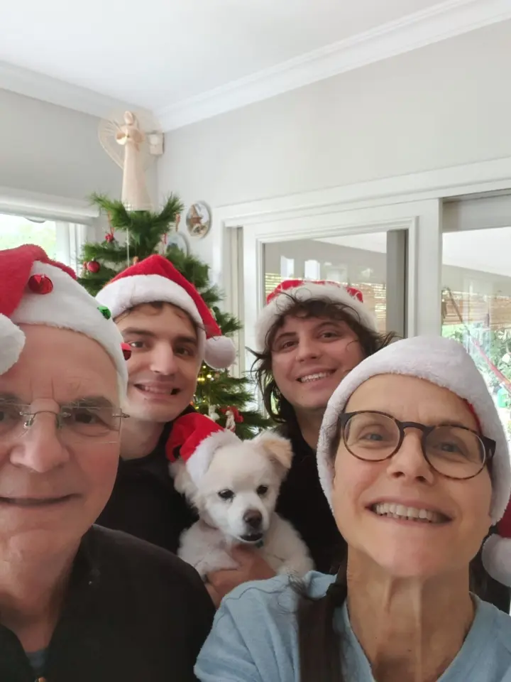 Paul and Em with their family